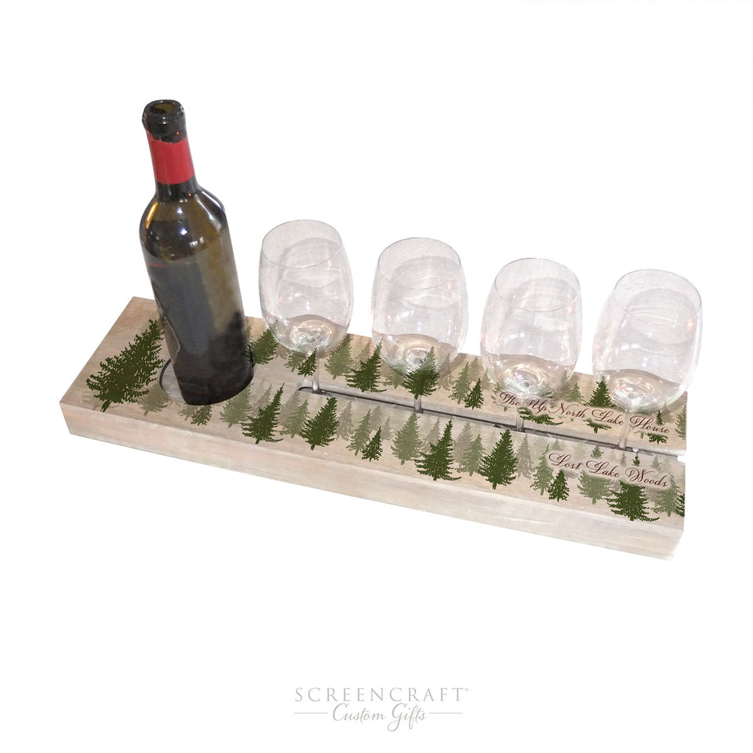 Personalized Pine Trees Beverage Server