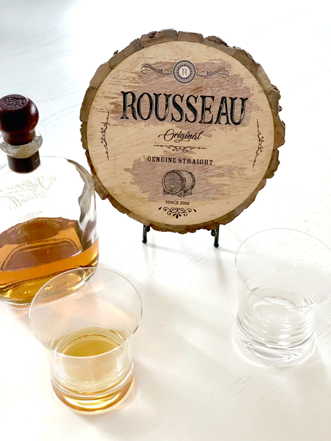 Personalized Whiskey Wood Trivet