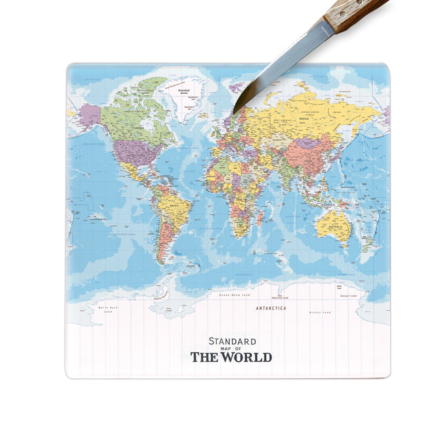 Map of the World - Prep & Serve Board