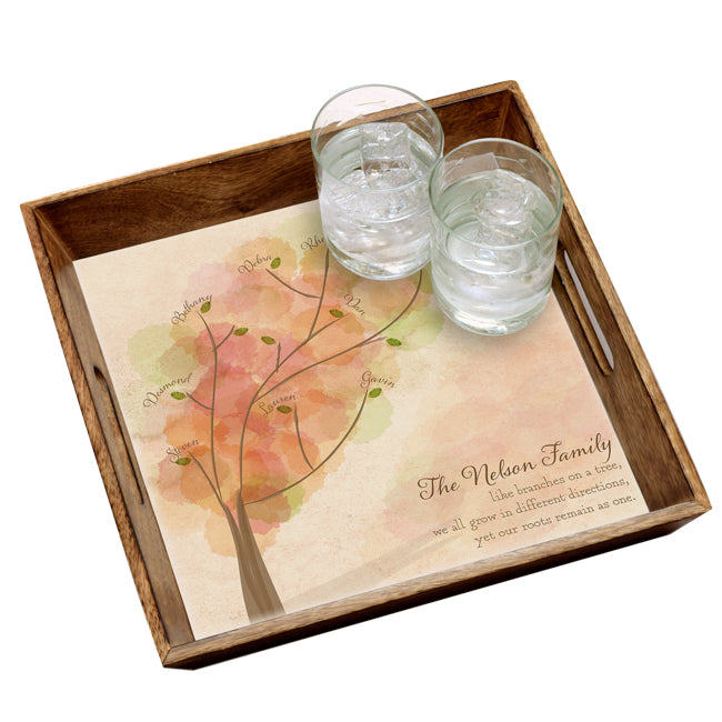 Personalized Family Tree Serving Tray
